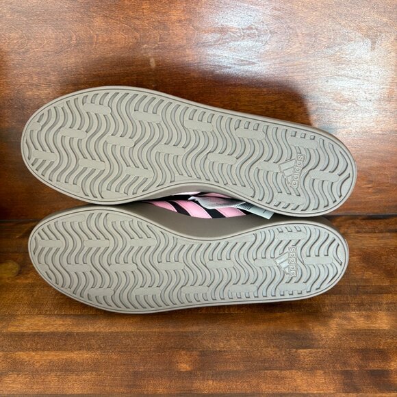 Adidas Men's VL Court 3.0 Black and Pink Sneaker JH6610 Size 13 New - Picture 5 of 7